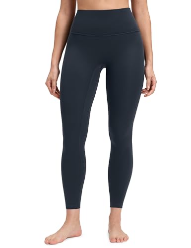 CRZ YOGA Butterluxe No Front Seam Yoga Leggings 25" - High Waisted Womens Lounge Pants Pilates Workout Athletic Buttery Soft True Navy X-Small
