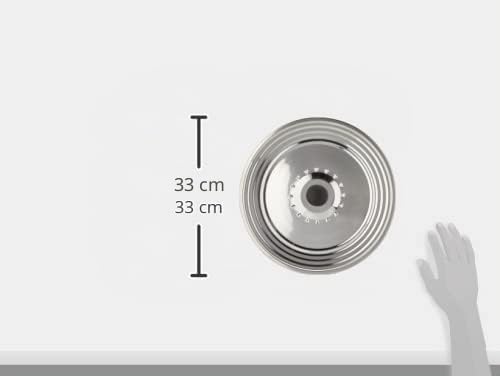 Miniatura 4 de Crealys 512700 Tapa De Acero Inoxidable 28 32 Cm Con Sistema Anti-Proyecciones Compatible Todas Placas Ollas Cocina Más Limpia Y Práctica