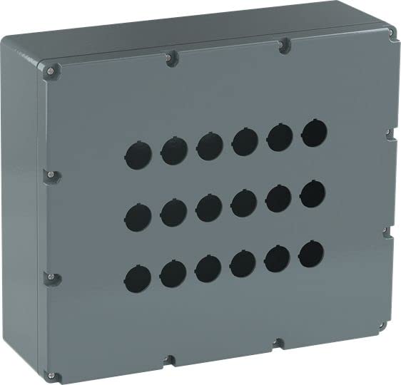 ABB Modular Metal - Caja de pulsador (aluminio), color gris