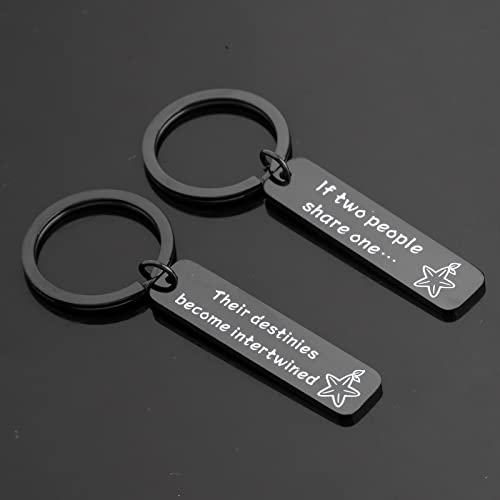 FAADBUK Kingdom Heart Paopu Gift Kingdom Heart Inspired Gift Couple Keychain Set Kingdom Heart Jewelry3