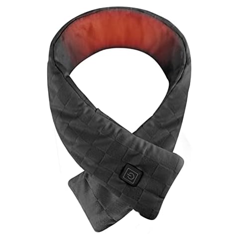 Heated Scarf, Unisex USB Heating Scarf with 3 Heating levels Winter Scarf for Men Women Neck Warmer Heated Pad Neck Wrap Warm Scarves Christmas Birthday Gift for Outdoor Activities(Without Power Bank) Cover