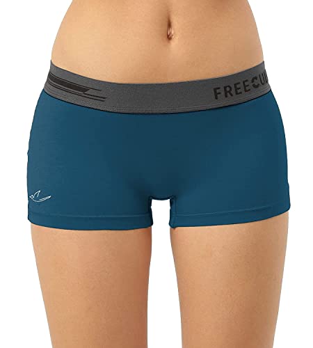 Image of Freecultr Women's Underwear Antibacterial Micromodal Airsoft | Boy Shorts | Sweat-Proof Lightweight & Non-Irritating Fabric Super Soft No Itch No Chafing Extra Comfort (Pack of 5)