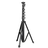 Interface de vis de 1/4 de pouce supérieure de trépied, peut faire tourner à 360 degrés, compatible avec toutes sortes d'équipements photographiques, un angle de prise de vue riche.