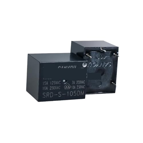 Relé 5VDC SRD-S-105DM interruptor electromagnético de 4 pines 10A 250VAC pack de 10