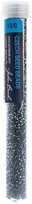 John Bead Czech Glass Seed Beads 10/0 Aqua Copperlined 22g Vial of DIY Jewelry Making Beads Preciosa (Jablonex)