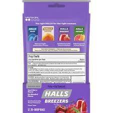 Halls Breezers Throat Drops