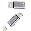 10W OTG+Audio USB C female to Lightning male 2grey