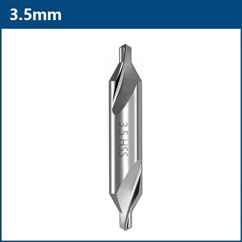 Foret central HSS combiné 60° de 3.5mm pour perçage et centrage de précision du métal - 2