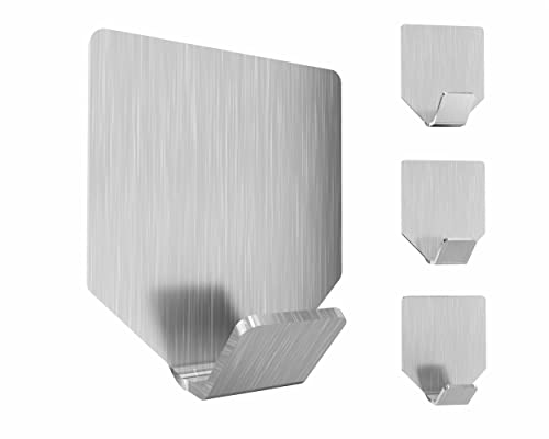 SCHILDER Systeme 4 ganchos adhesivos prémium de acero inoxidable Cover