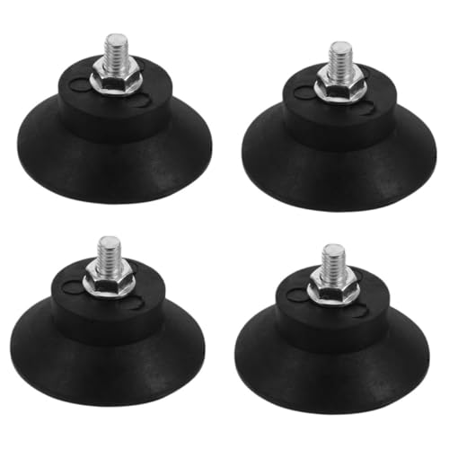 AUTSUPPL 4pcs Threaded Anti-vibration Rubber Foot Pads Shock Absorbing Dampers for Furniture Legs and Industrial Machines Weather Resistant Isolation