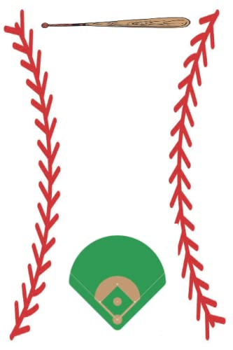 Notebook: Baseball Journal Wide Ruled Lined Notebook for Kids