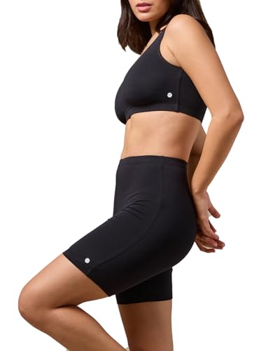Image of URBAN ADVENTURE High Coverage Premium Cotton Spandex Mid Waist Elastane Stretch Shorties - Gym -Cycling Shorts /Tights for Women