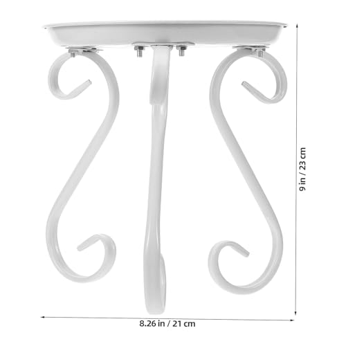 Design simple et élégant pour bureau support pot de fleurs fer blanc