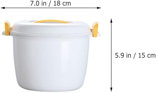 Miniatura 2 de UPKOCH Ollas de arroz para microondas, olla de vapor de arroz para microondas, recipiente para alimentos para microondas, recipiente para verduras,