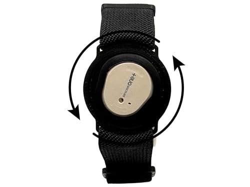 Medic Design Co. 360 Twist Sensor Strap Compatible With Dexcom One Plus G7 Sensor CGM Strap Adjustable Armband Multiple Colours Adhesive Free (Black)