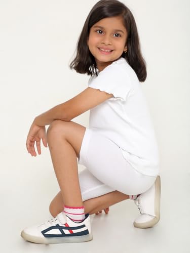 Image of TotzTouch Girls Cotton Stretchable Cycling Shorts | Girls Summer Shorts