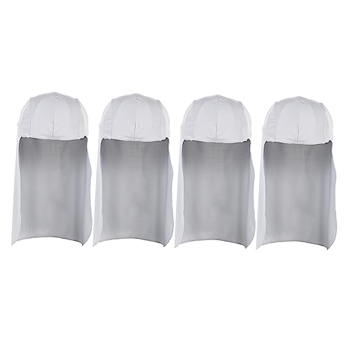 VALICLUD 4pcs Outdoor Sunshade Cooling Caps Lightweight Windproof Tail Wrap Hats for Cycling Beach and Camping Activities Breathable and Comfortable Design