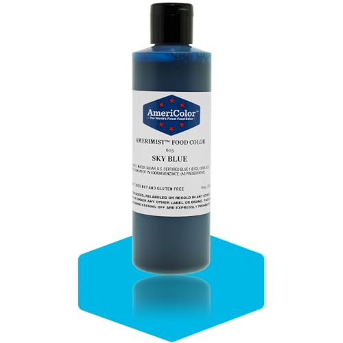AmeriColor AmeriMist Sky Blue Airbrush Food Color, 9 oz