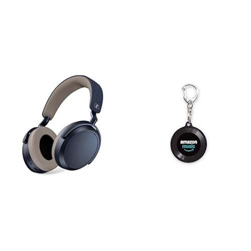 ゼンハイザー(Sennheiser)MOMENTUM 4 Wireless 最高級音質 ワイヤレスヘッドホン デニム + 【Amazon.co.jp限定】The Music × Amazon Music ミュージックキーホルダー ver2.0