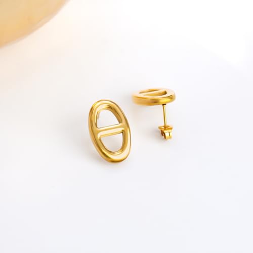 Image of Rubans Demi Fine Stainless Steel Stud Earrings Daily Gift for Women & Girls