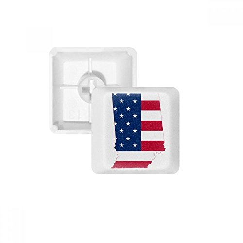 Keycaps PBT Illinois USA en plastique haute densité sans impression R4