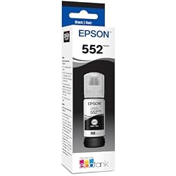 EPSON 552 EcoTank Ink Ultra-high Capacity Bottle Black (T552020-S) Works with ET-8500, 8550