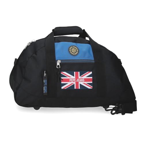 Sac de voyage Pepe Jeans Henry noir en polyester résistant par Joumma Bags