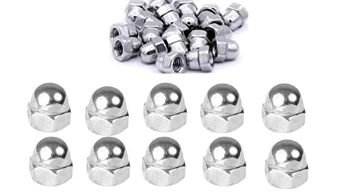 Stainless Steel Cap Nut Hex Acorn Dome Head M3 M4 M5 M6 M8 M10 Marine Grade - Pack of 6 (M5) - Image 2