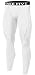 New Men Sports Apparel Skin Tights Compression Base Under Layer Long Pants (S, NP502 WHITE)