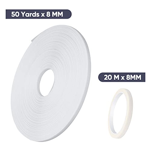 Sntieecr 50 Yard 8Mm White Polyester Boning For Sewing, Masking Tape, Through Low Density Boning For Wedding Dress, Nursing Caps, Corset, Bridal Gowns #TOP2