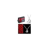 Forever Love Gifts for Women with Rose Box, 925 Sterling Silver Birthstone Necklaces for Women Anniv