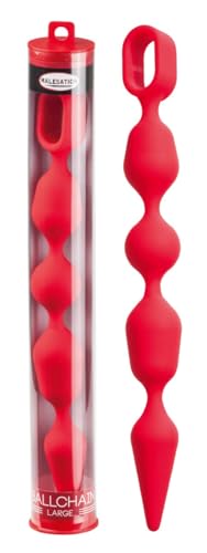 Boules anales Malesation rouge taille L sextoy perlé pour initiation avancée