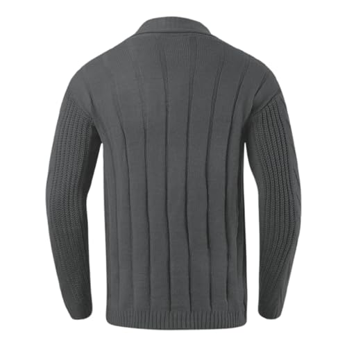 Suéter de punto con botones elegante y corte ajustado slim 4