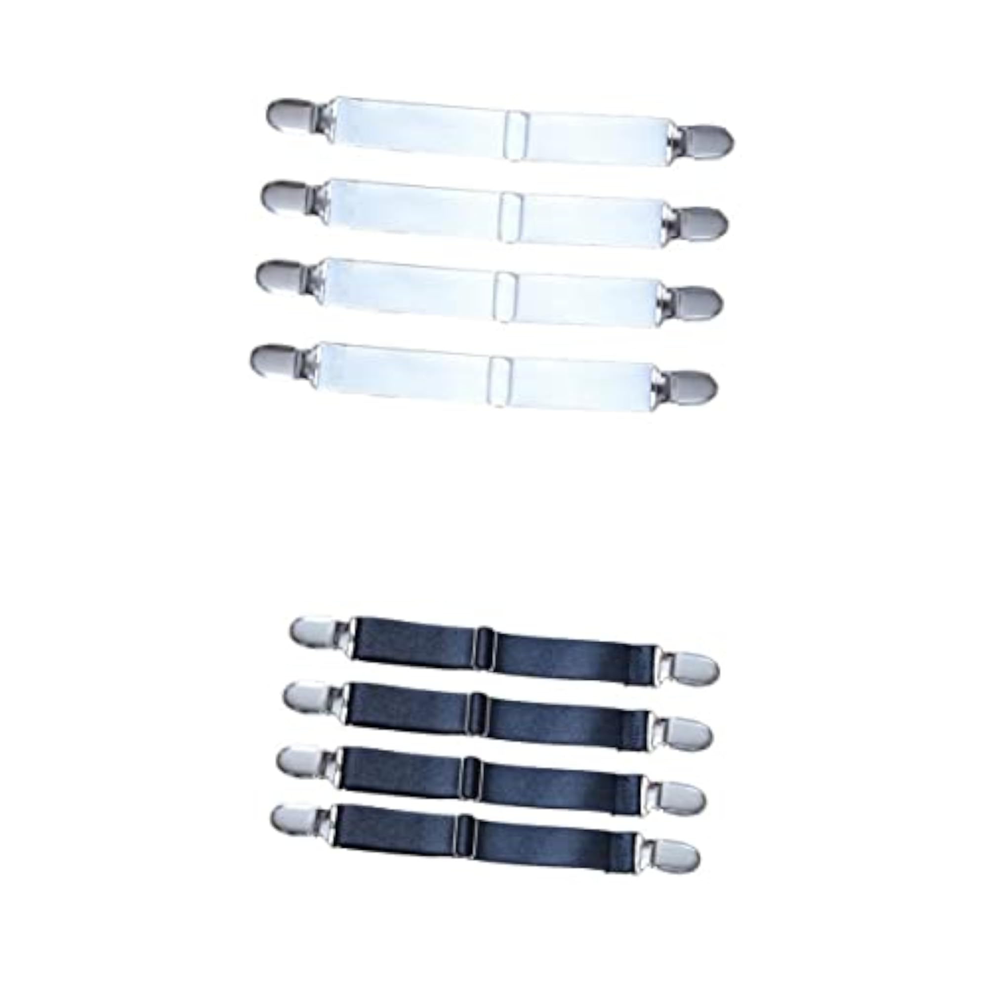 8 Bed Sheet Grippers Suspenders Fastener Clips