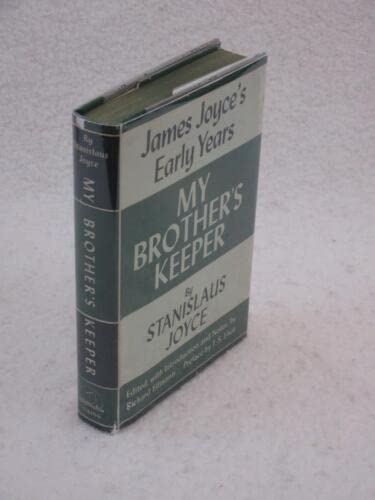 Rare Stanislaus Joyce MY BROTHER'S KEEPER James Joyce's Early Years 1958 1stEd HC/DJ [Hardcover] Stanislaus Joyce