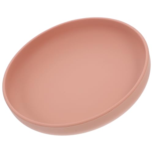 DEARMAMY Disability Aid Spill Proof Dinner Plate Silicone Scoop Bowl for Elderly Disabled Sturdy Suction Base Easy to Maintain