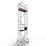 ALTEC Rollfix® 1.0 700 | 7m AH | Rollen (Ø125mm) | Standardtraverse | Made in Germany | TÜV | belastbar 200kg/m² | Alu | Norm - DIN EN 1004-1 | Baugerüst | Fahrgerüst
