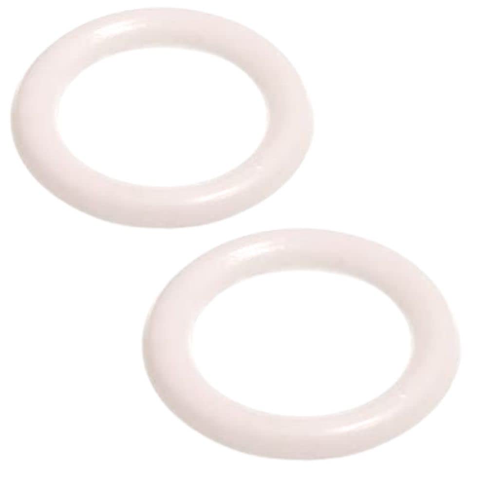 White Curtain Rings - 20 mm Hollow White Upholstery Rings for DIY Roman Curtains - Pack of 100