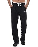 CENFOR Men's Sweatpants with Pockets Open Bottom Workout Pants, for Athletic, Jogging, Training, Casual