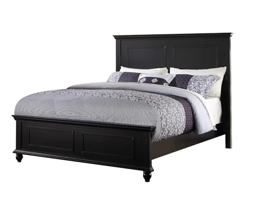 Black-Plywood-Queen-Bed-Frame-Modern-Country-Style-Bedroom-Furniture Black Plywood Queen Bed Frame Modern Country Style Bedroom Furniture