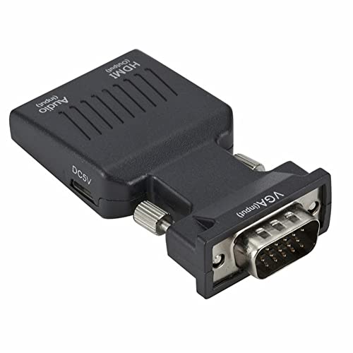 VGA Input to HDMI Output Adapter with Audio Male VGA to Female HDMI Converter Laptop to TV Accessory