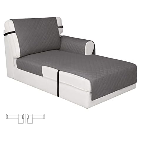 Easy-Going Reversible Chaise Lounge Couch Cover Cover