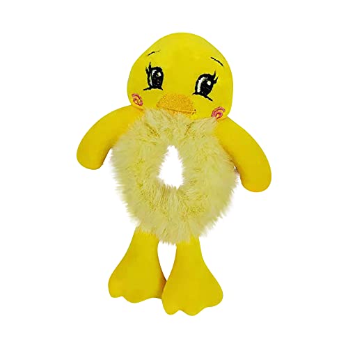 Plush Animal Head Rope Ponytail Holster Hairband Cute Hair Accessories Hair Elastics Hair Tie Bracelet Hair Ties For Thick Hair Girls Hair Tie (duck)