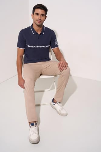 Image of Peregrine by Pantaloons Men's Solid Slim Fit T-Shirt