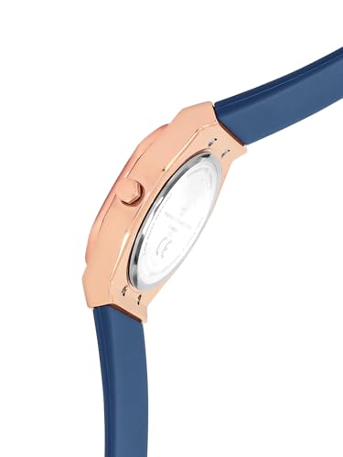 Image of French Connection 3 Hands White Rectangular Dial Silicon Strap | Casual | Premium | MOP Feature | Wrist Watch for Women - FCH002UL