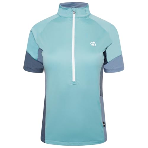 Image of Dare 2b CompassionIIJrsey recycled, lightweight, short sleeve, 1/2 zip jersey. Featuring Q-Wic Plus fabric. Suitable for hiking and cycling.