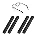 Menwag Glasses Ear Grip 40pcs Fixed Anti-Slip Silicone Glasses Sleeve Glasses Accessories Tools for Anti-Slip Earmuffs for Spectacle(Black)