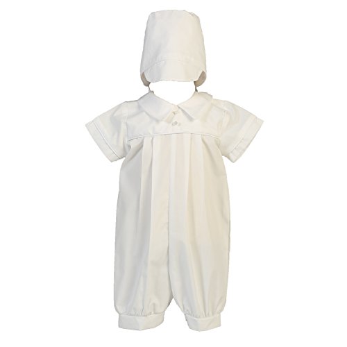 Lito Baby Boys White Cotton Romper Christening Easter Outfit 0-3M