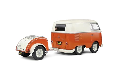 Solido 1:18 Cool Combi Orange & White 1950 miniatura 7