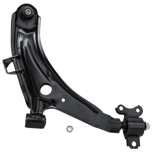 Image of Detroit Axle - 8pc Front End Suspension Kit for 1997-2001 Hyundai Tiburon 1996-2000 Elantra, 2 Lower Control Arms with Ball Joint 4 Inner Outer Tie Rod Ends 2 Boots Replacement